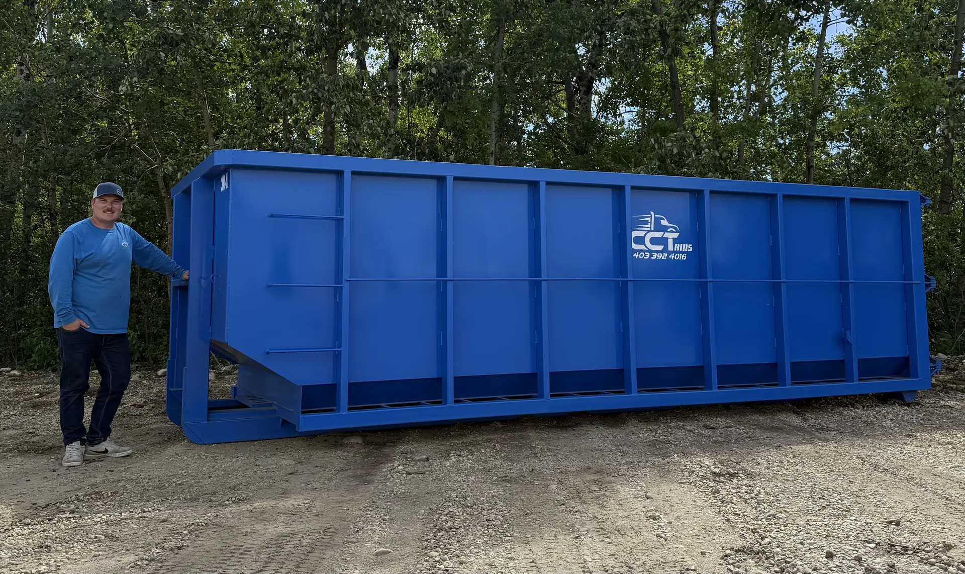 30 Yard yard dumpster rental Red Deer Calgary Edmonton Alberta - CCT Bins professional waste disposal service