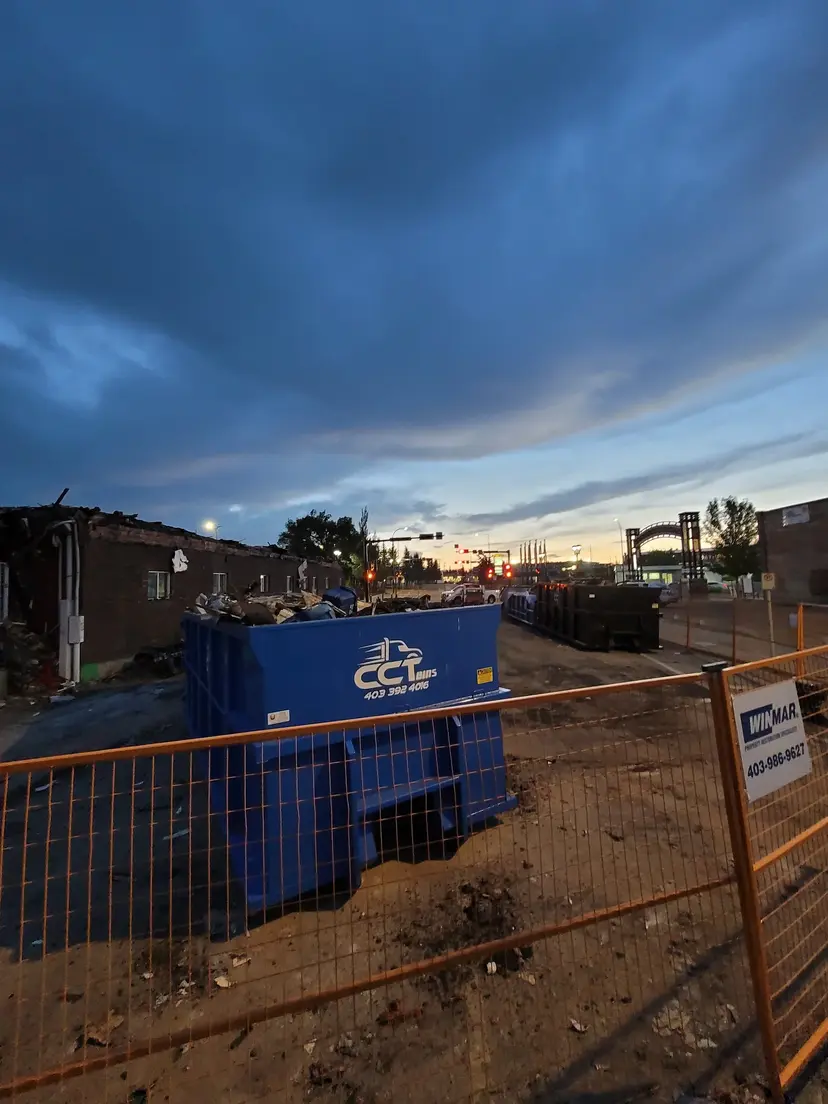 Demolition debris removal Alberta - CCT Bins professional waste disposal Red Deer Calgary service