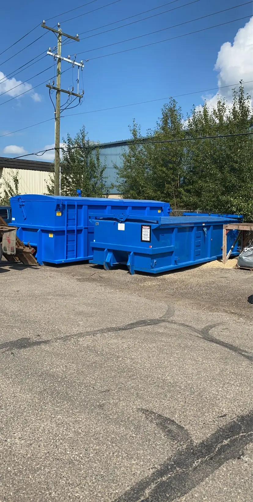 Secure dumpster with lockable lid by CCT Bins
